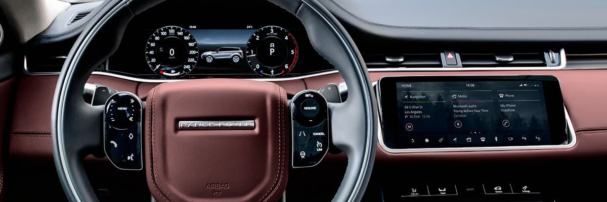 Range Rover infotainment screen evidence before reset