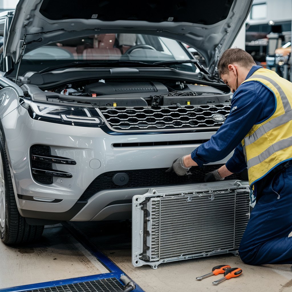 Range Rover Evoque Radiator Replacement in Dubai