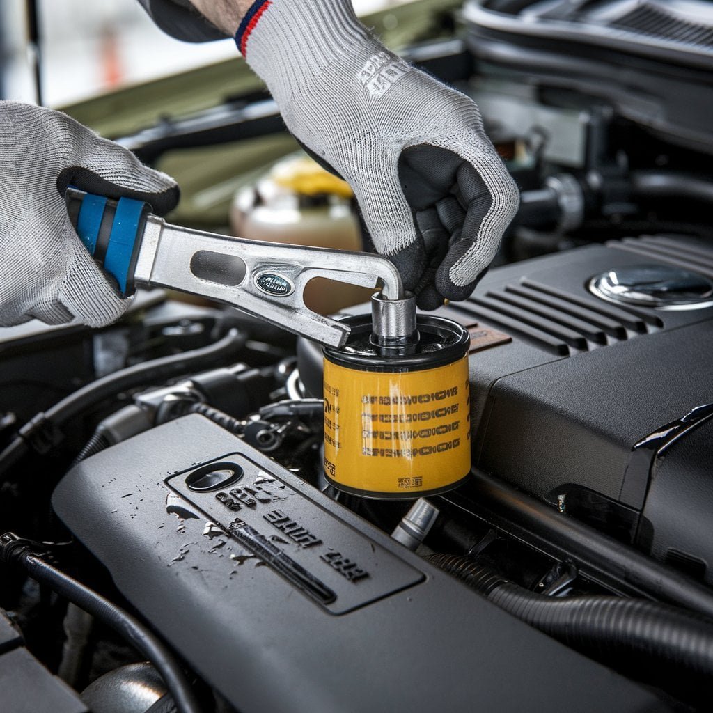 Range Rover Evoque Oil Filter Replacement Service in Dubai