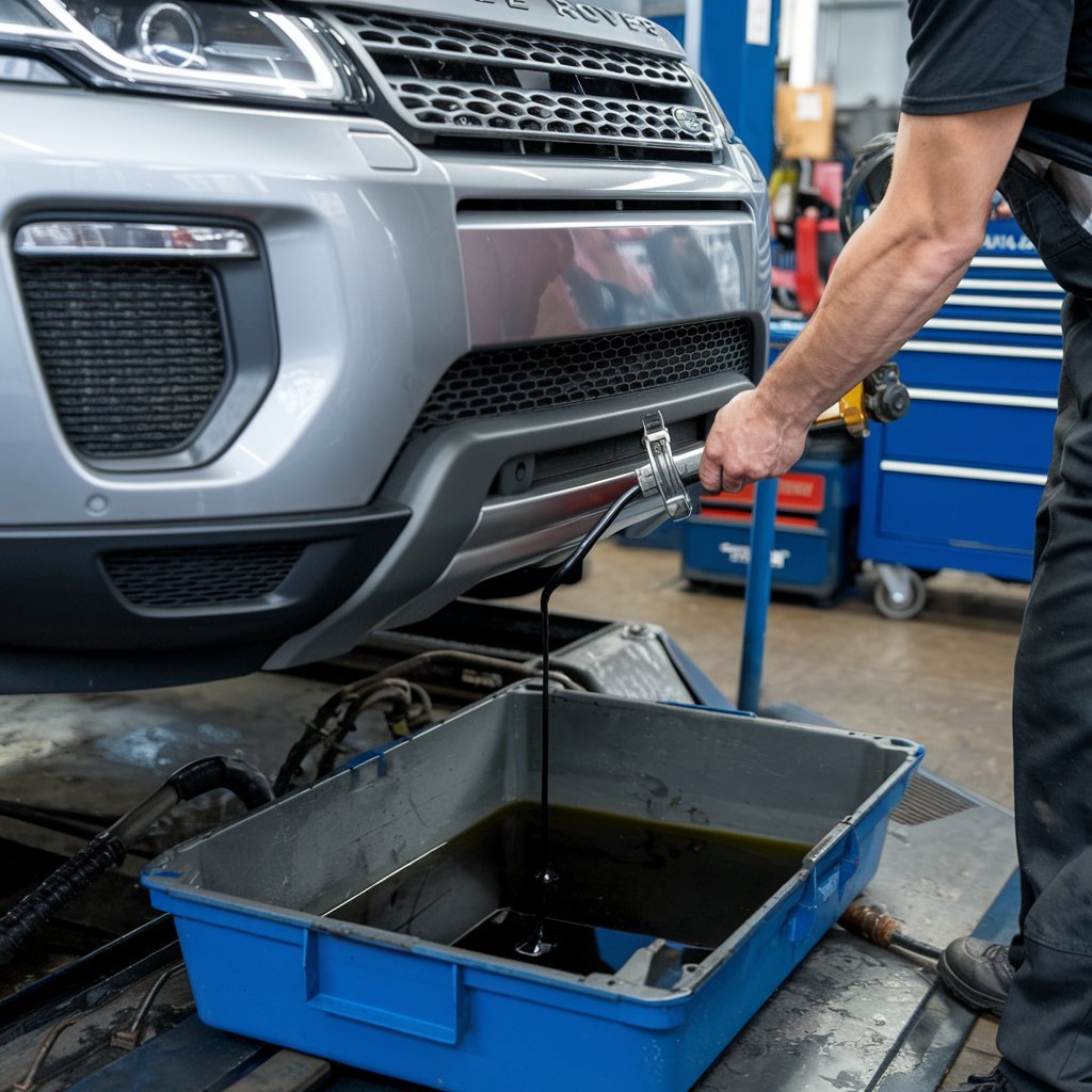 Range Rover Oil Change Service in Dubai